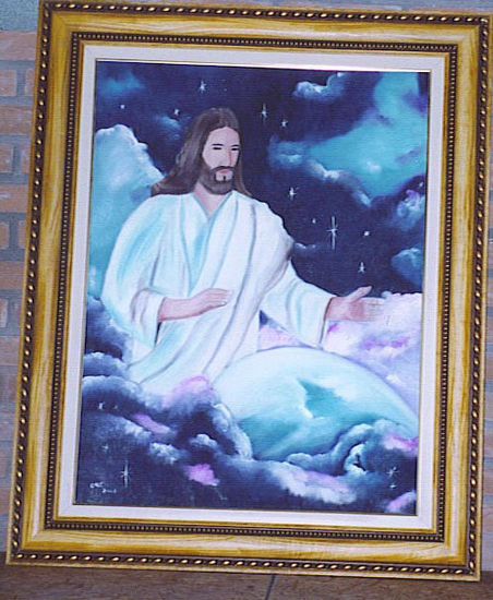 Jesus nos Iluminado Oil Canvas Landscaping