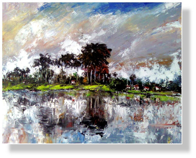 Paisaje con costa