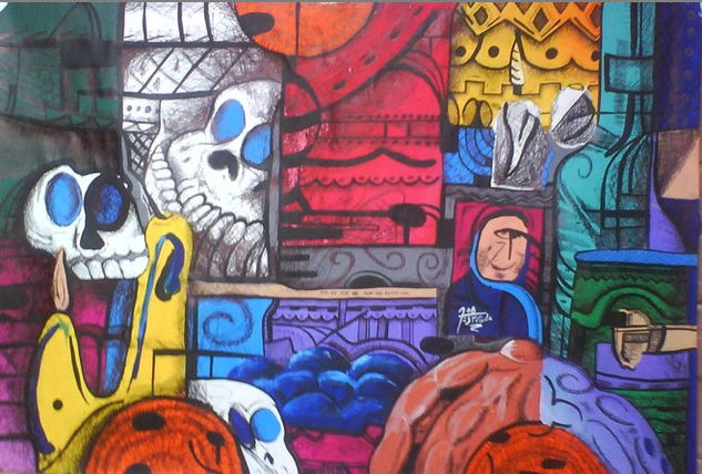 Día de muertos Oil Canvas Landscaping