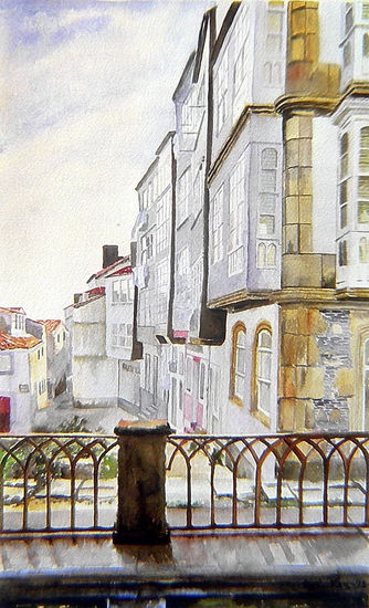 GALERIAS EN FERROL Watercolour Paper Landscaping