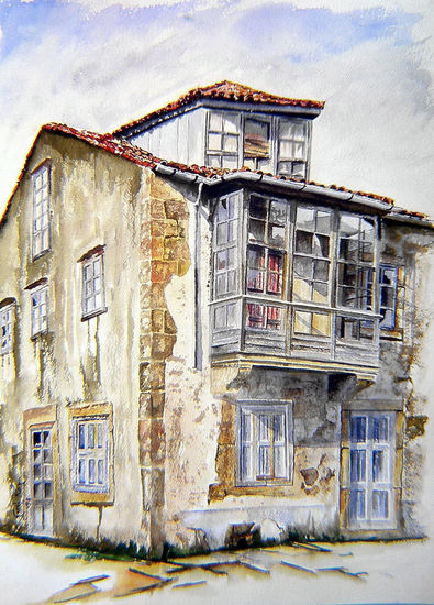 CASA DE ESTEIRO II Watercolour Paper Landscaping