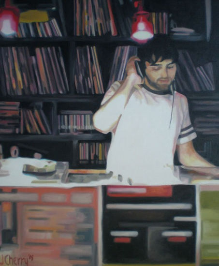 dj Oil Canvas Portrait