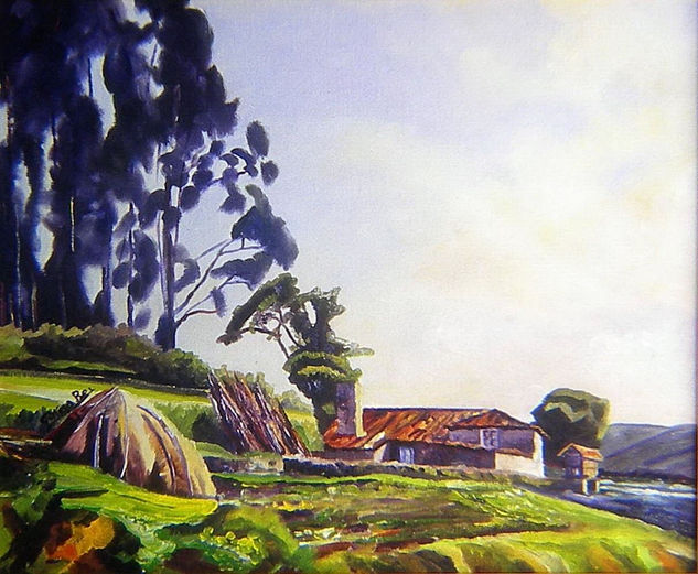 PAISAJE DE CEDEIRA II Oil Canvas Landscaping