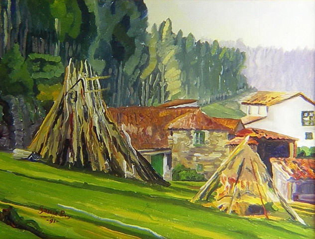 PAISAJE DE CEDEIRA III Oil Canvas Landscaping