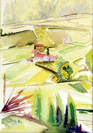 PAISAJE DE CEDEIRA IV Watercolour Paper Landscaping