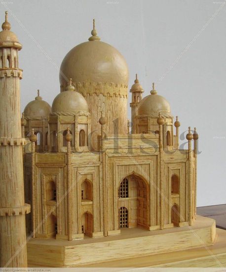 TAJ MAHAL 45 grados Madera Figurativa