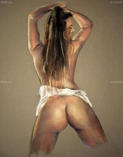 Desnudo Pastel Paper Nude Paintings