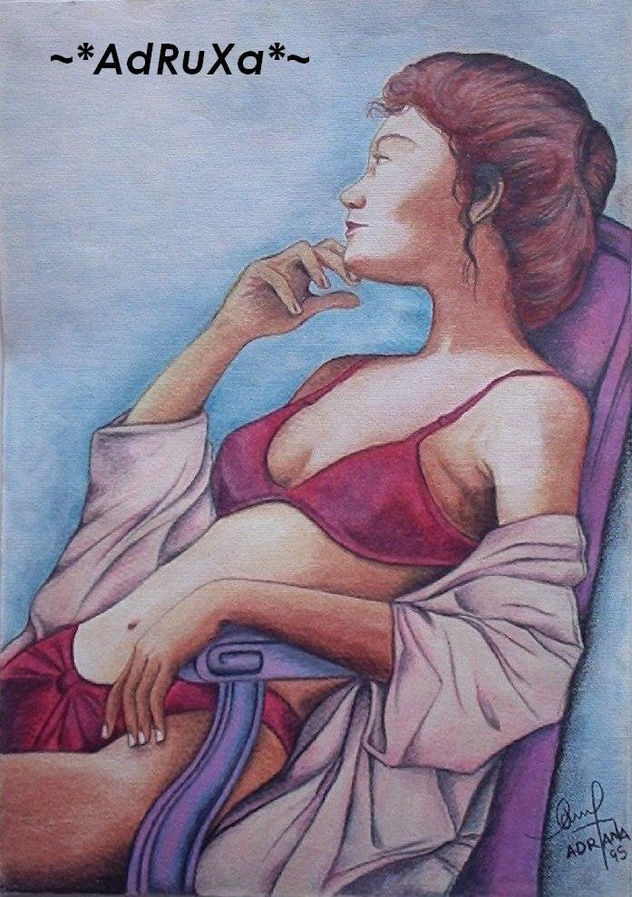 mujer pensante