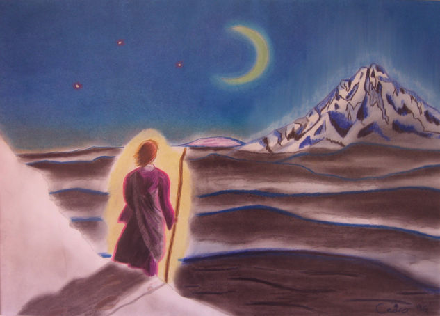 Horizonte (Horizon) Pastel Papel Figura