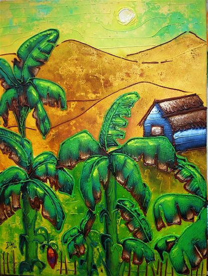 Cultivo de Platanos Oil Canvas Landscaping