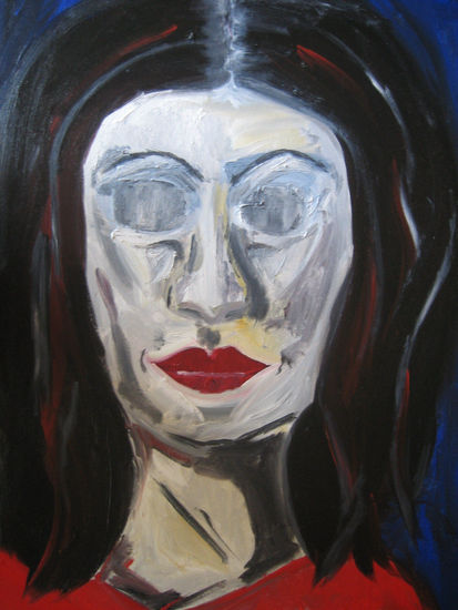 Mujer sin ojos Oil Canvas Portrait