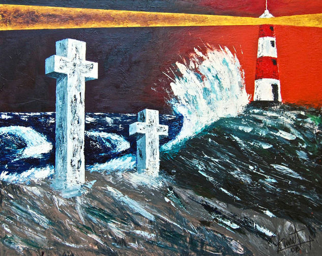 ..no eres tu mi cantar... Acrylic Canvas Marine Painting