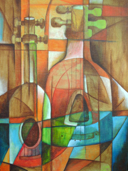 Serie Cubista Oil Canvas Landscaping