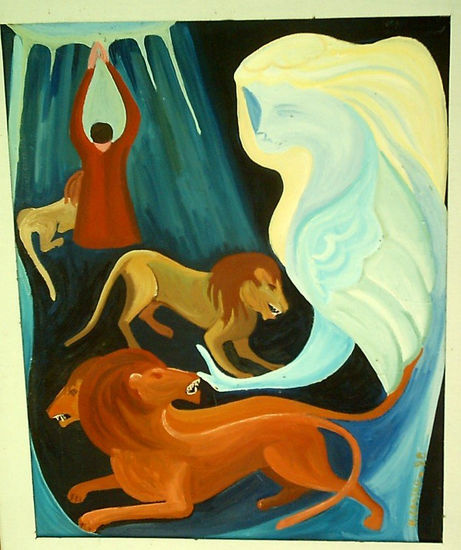 Daniel y los leones   Daniel 6:23 Oil Canvas Others