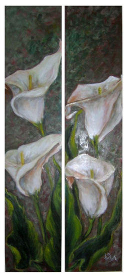 Calas Oil Canvas Floral Painting