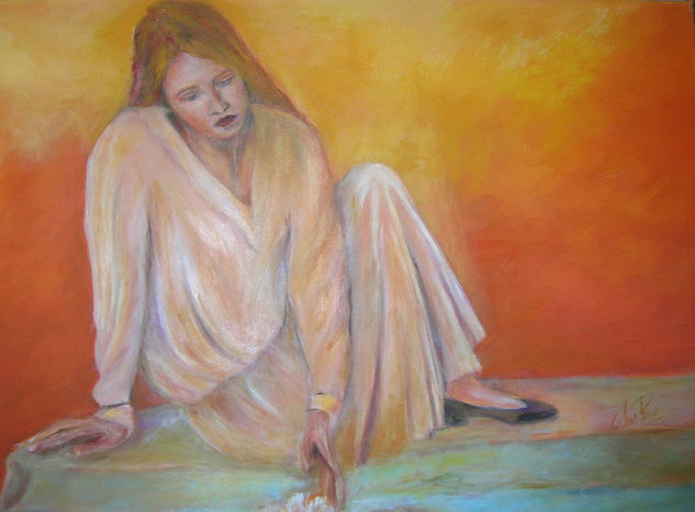 Mujer del agua Oil Canvas Landscaping