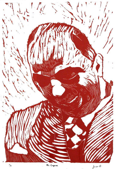 Mr. Capone Woodcut