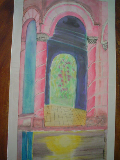 PORTAL DE LUZ Watercolour Canvas Others