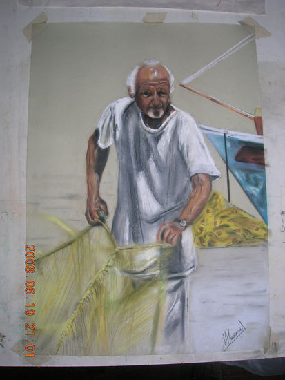 El Pescador Pastel Papel Figura