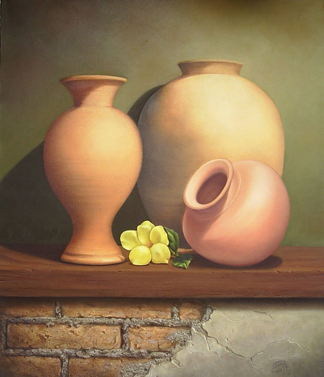 Composición con vasijas