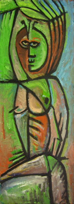 Mujer de color con...
