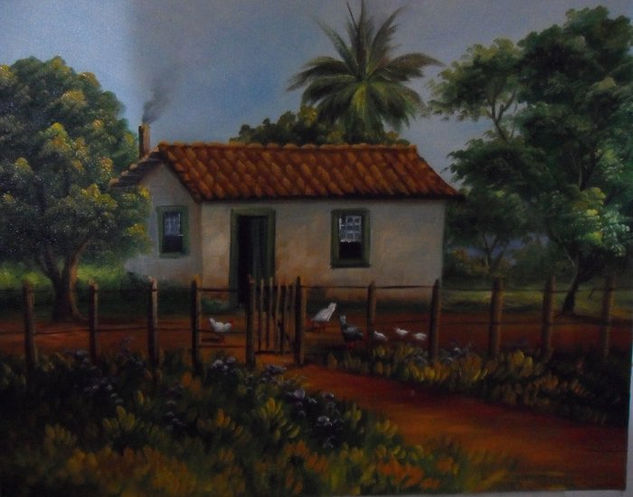 casinha Oil Canvas Landscaping