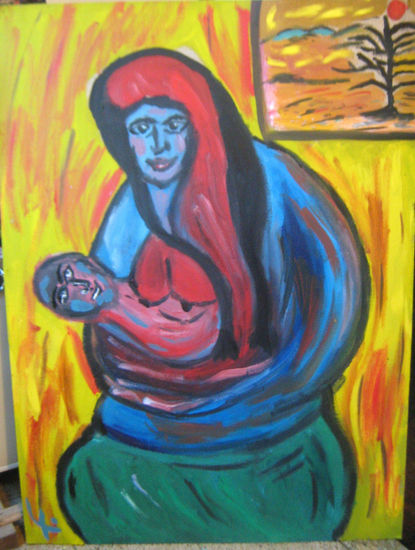 La Madre Óleo Lienzo Figura