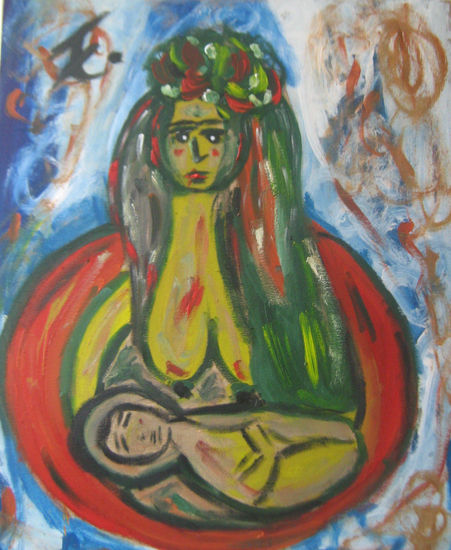 La madre, Selva. Oil Others Figure Painting