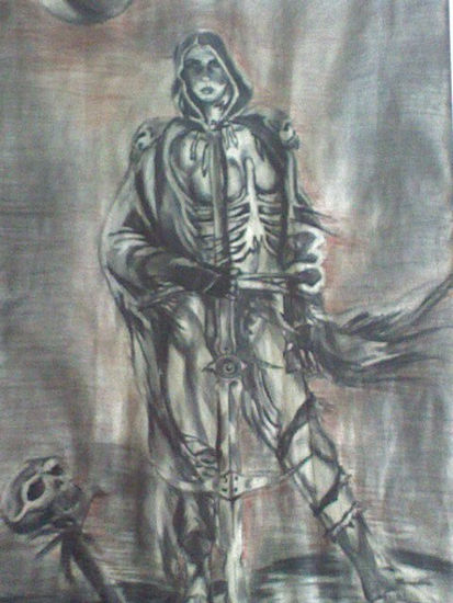 HOMENAJE A LUIS ROYO Charcoal