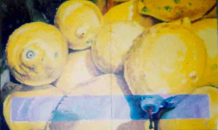 Limones en azul