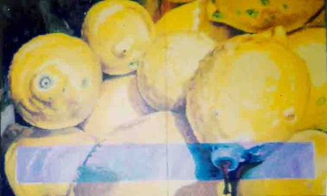 Limones en azul