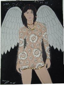 ANGEL 1 Acrylic Card Nude Paintings