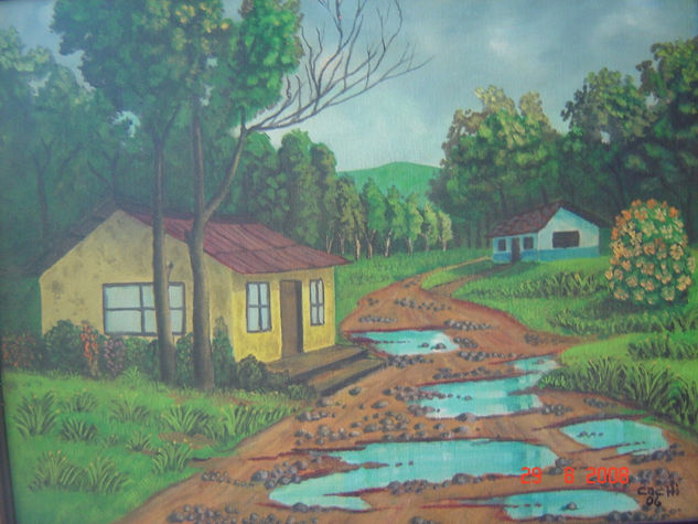 Rincón rural Oil Canvas Landscaping