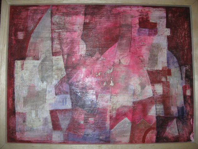 pintura(composicion) Mixed media Panel Landscaping