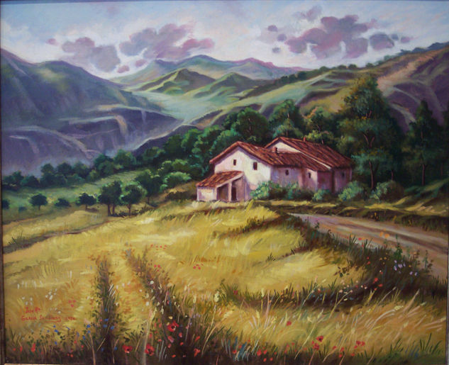 Camino de Grazalema Oil Canvas Landscaping