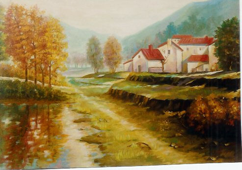 Otoño Oil Canvas Landscaping