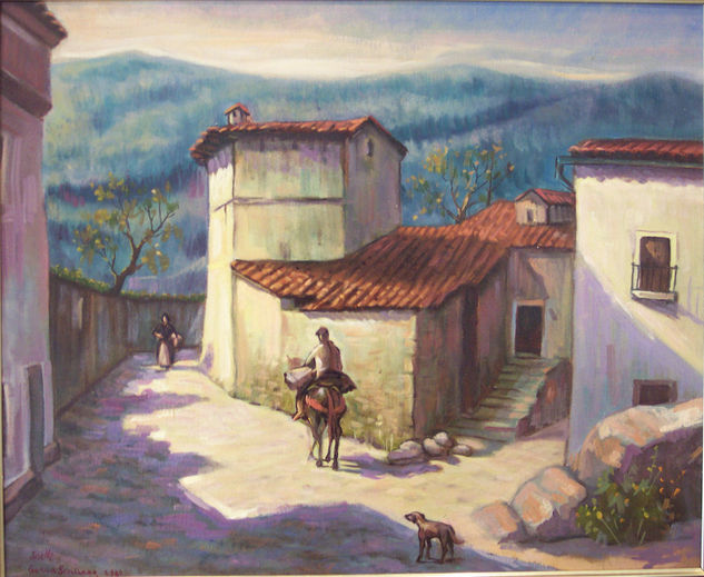 Entrada de Grazalema Oil Canvas Landscaping