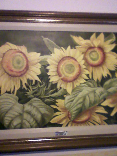 girasoles Oil Canvas Landscaping