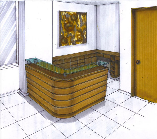 boceto de muebles