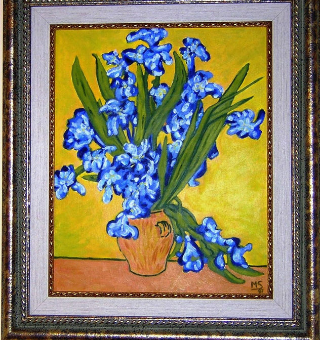 Copia de Los lirios de Van Gogh