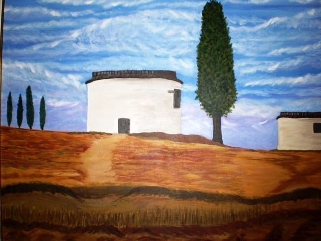 Palomares blancos Oil Canvas Landscaping