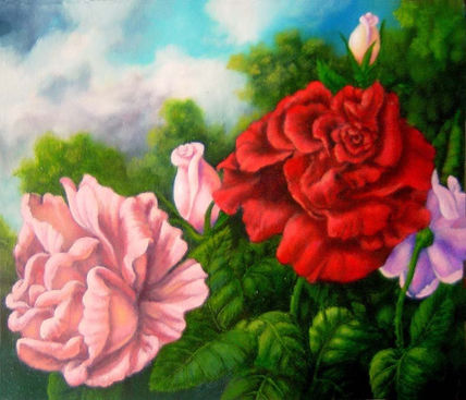 Flores en el Prado