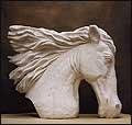 busto de caballo Stone Figurative