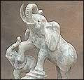 elefante africano Marble Figurative