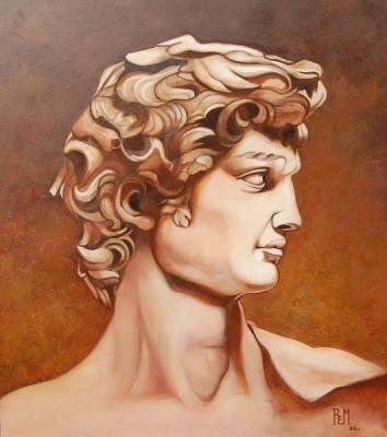 DAVID Oil Canvas Figure Painting