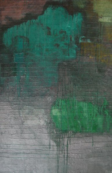 GREEN COMPESATION Mixed media Panel Others