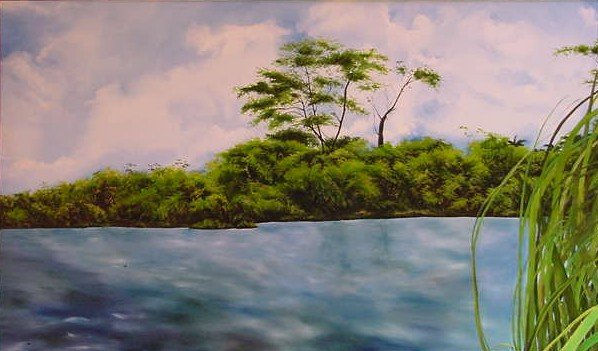 El cayo Oil Canvas Landscaping