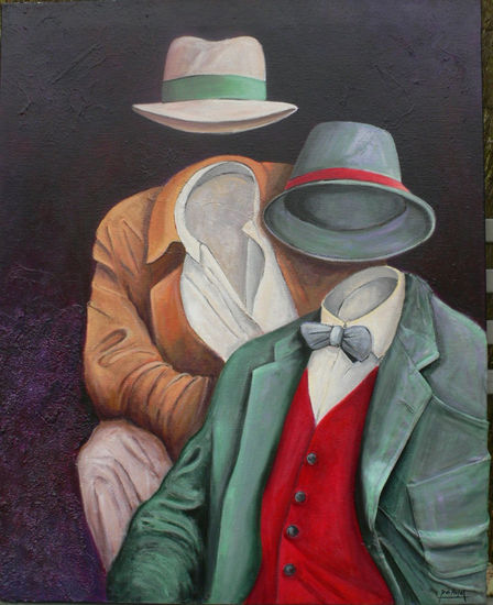 Los Indies (The Indies) Acrylic Canvas Figure Painting