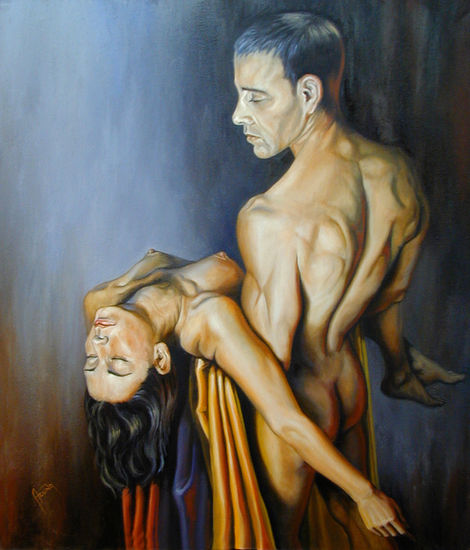 Recogiendo Dolor Oil Canvas Nude Paintings