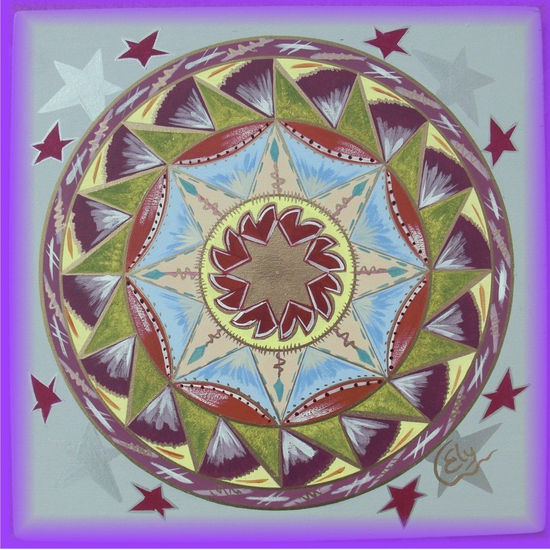 Mandala de la amistad Acrílico Tabla Otros